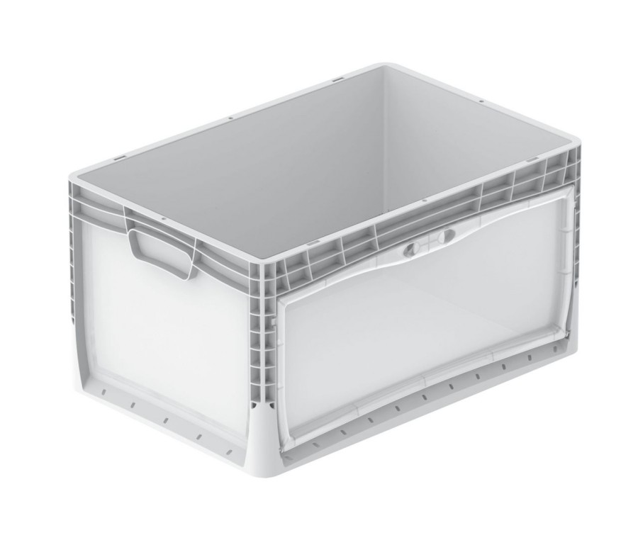 Přepravka Lightline 3268/000300K průsvitná, UÚ, uzavřená, otevíratelná ds s dvířky 555x235 mm